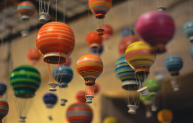 bright and colorful lanterns for oriental celebrations