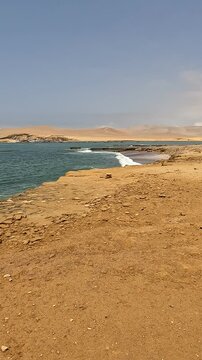 Purple Sand Beach in Paracas, Peru