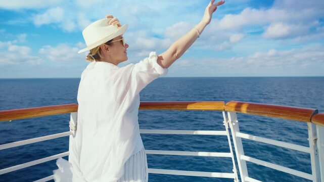 Embark on an unforgettable cruise that features breathtaking ocean views and a blissful, joyful atmosphere, showcasing the unique beauty and experience of sailing in a stylish and elegant ambiance
