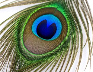 Obraz premium Close-up peacock feather