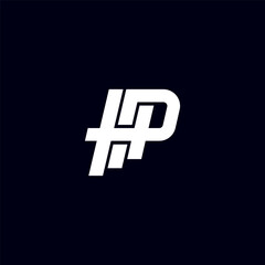 HP, PH letters abstract logo monogram
