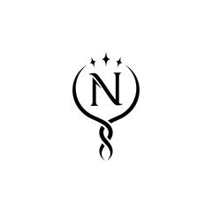 Luxury Necklace Jewelry Emblem Logo template