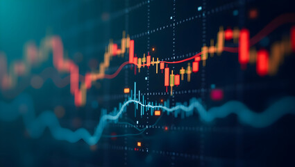 Analyzing Market Volatility: Advanced Financial Modeling & Investor Sentiment for Strategic Portfolio Adjustments - Stock Photo Concept