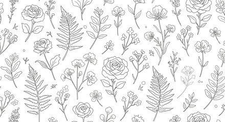 Fototapeta premium seamless floral 
