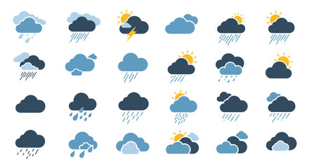 Obraz premium set of clouds