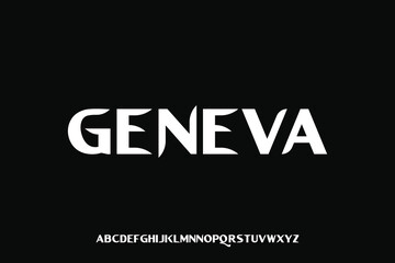 Display alphabet font vector design suitable for headline, poster, logo, magazine and many more