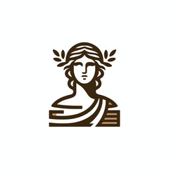 Greek lady logo