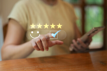 The after-service rating concept to assess the satisfaction of those receiving services..