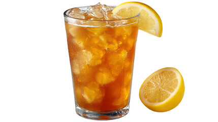 Cool Beverage – Iced Lemon Tea with Whole and Sliced Lemons

