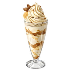 Ice cream with chocolate