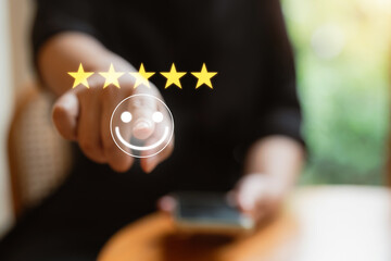 The after-service rating concept to assess the satisfaction of those receiving services..