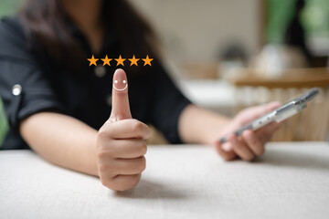 The after-service rating concept to assess the satisfaction of those receiving services..