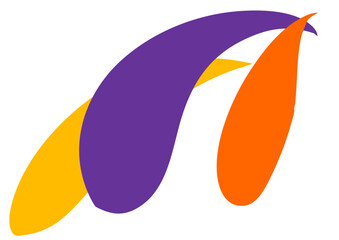 飛び込む三匹のおばけ・ハロウィン・白背景・背景透過