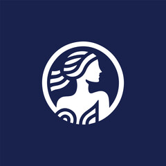 Greek lady logo