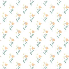 Soft Botanical Seamless Flower