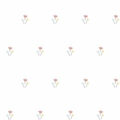 Soft Botanical Seamless Flower Pattern