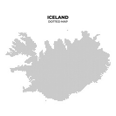 Dotted Map of Iceland
