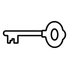 silhouette photo of key on white background