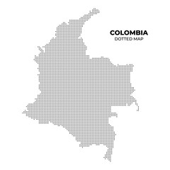 Dotted Map of Colombia