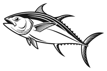 Black Tuna Silhouette Clipart