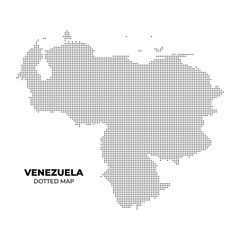 dotted map of Venezuela