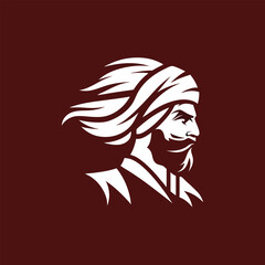 logo head person design