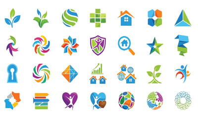 Collection of creative business and company logos