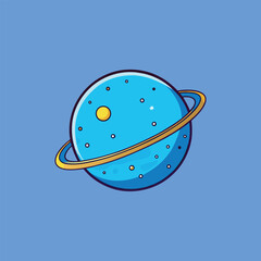 vector illustration of an abstract planet
