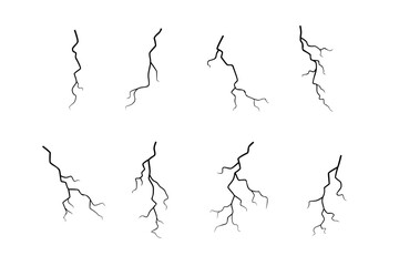 Collection of Black Lightning Bolt Illustrations