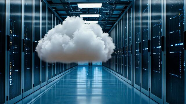 Cloud Computing Data Center Server Room
