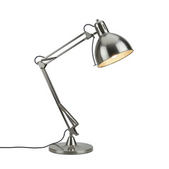 Modern desk lamp illuminating workspace with sleek design and minimalistic style