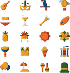 icon set travel vocation