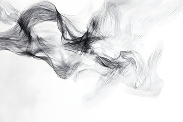 Fototapeta premium Hand-drawn pencil sketch of natural scenery, abstract shapes and soft textures on white background in gray tones. 