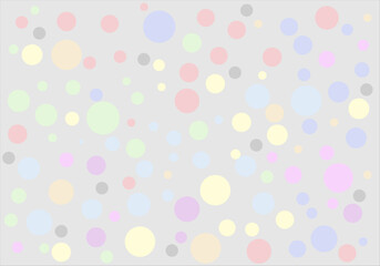 Fondo claro de círculos verde, rojo, amarillo, azul, rosa, morado