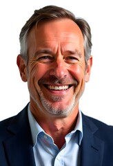 Smiling Businessman in Formal Attire