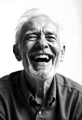 Elderly Man Laughing