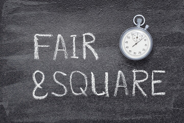 fair and square watch