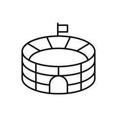 Stadium Icon vector stock illustration