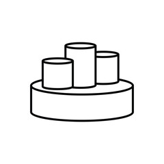 Podium Icon vector stock illustration