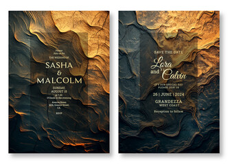 Wedding invitation template, business brochure template, luxury rock textured artistic flyer design, universal background, versatile vector background, creative brochure template, party invitation