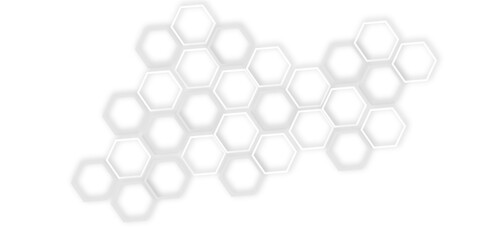  seamless abstract white background with a pattern  of structure technology out line hexagon  creating a modern and minimalist design with clean lines.