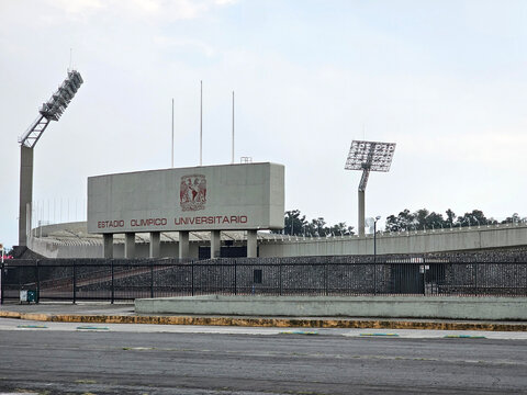 Mexico City, Mexico - Nov 3, 2024: The Estadio Olimpico Universitario is a soccer venue of the National Autonomous University of Mexico UNAM, located in Mexico City