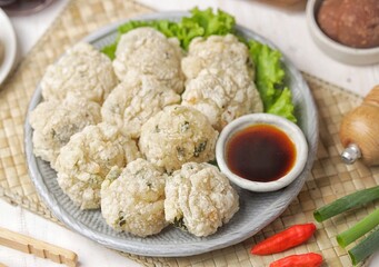 Cireng is a snack originating from Sundanese land which is made by frying a mixture of dough made from tapioca flour.