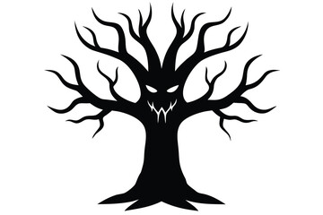 Obraz premium evil tree vector icon