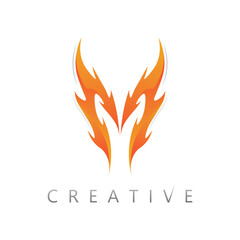 Creative M Letter Logo in Abstract Form for Startup and Company Identity