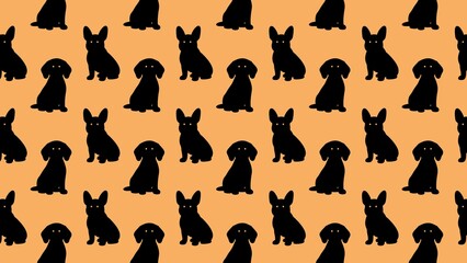 Vector seamless PET CARE pattern 
