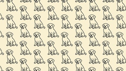 Vector seamless PET CARE pattern 