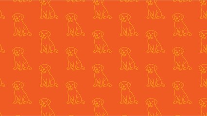 Vector seamless PET CARE pattern 