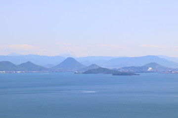 王子が岳展望台から見る瀬戸内海の島
