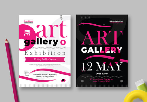 Art Gallery Exhibition Flyer Design